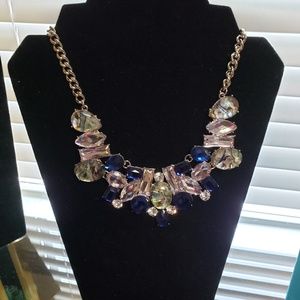 Multicolored gemstone necklace